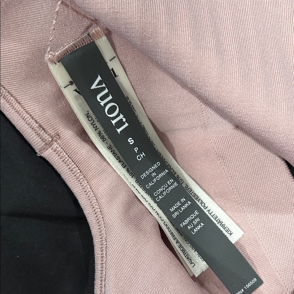 Vuori bicolor seamless longline bra in light peach/desert mauve color - Picture 7 of 7